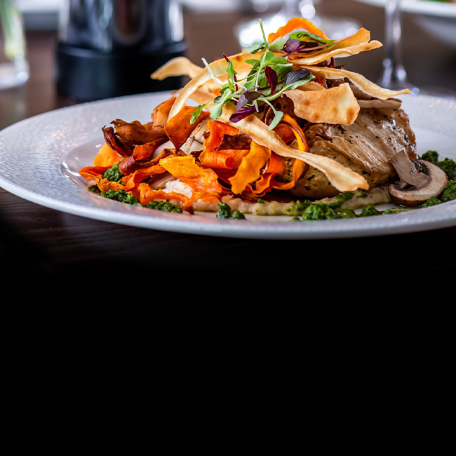 Vegan menu at The Dukes Head