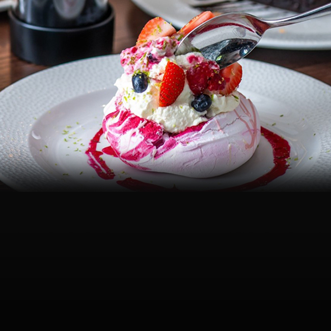 Dessert menu at The Dukes Head