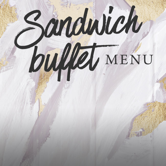 Sandwich buffet menu at The Dukes Head