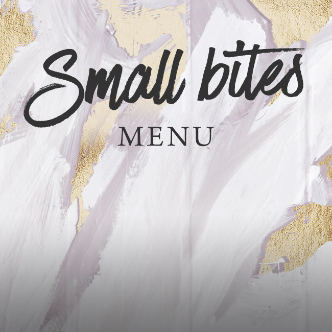 Small Bites menu at The Dukes Head 